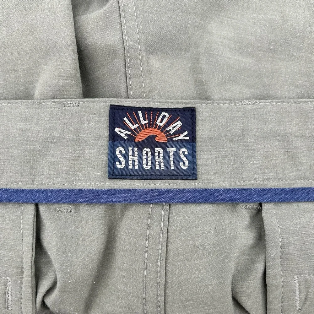 Faherty All Day Shorts Mens 36 OR 38 Green Stretch Drawstring Hybrid Coastal